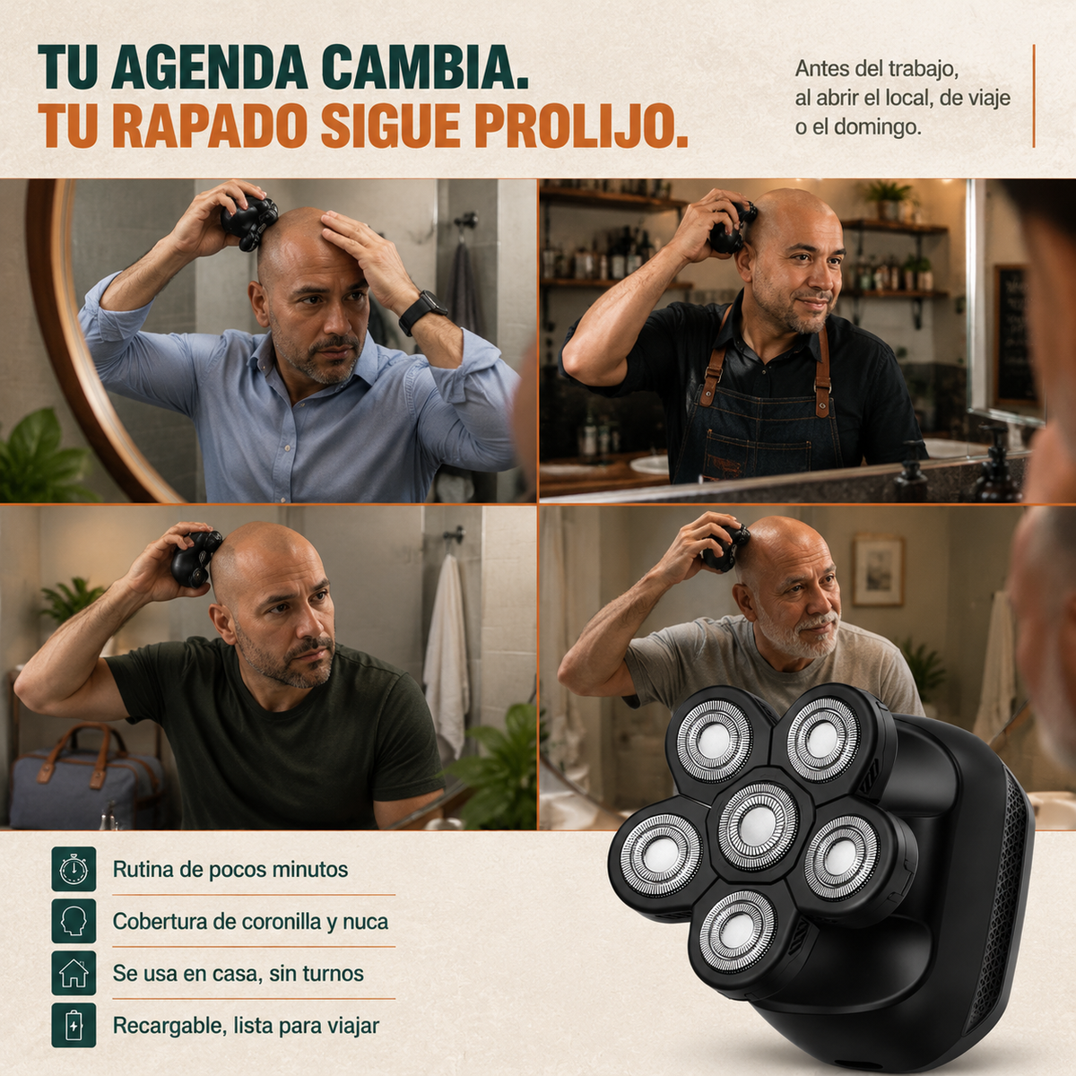 Afeitadora Electrica Rotativa For Calvo - 6043 — vista 5